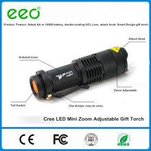 3W 3 Modi LED Taschenlampe Q5 LED Taschenlampe Einstellbare Fokus taktische Taschenlampe Zoom Blitz Licht Lampe Super Mini